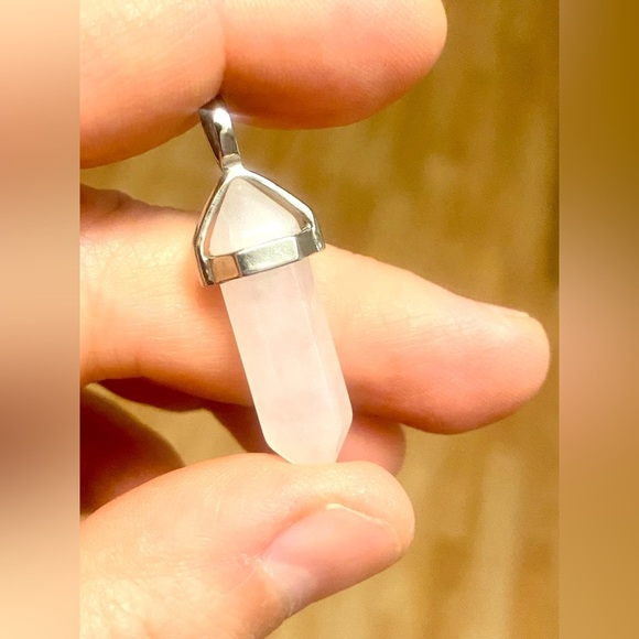 3 natural stones pendants. Metal is stainless steel. - Picture 8 of 9